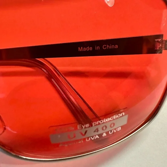 Tyler Durden Sunglasses Shades Fight Club NEW Oliver Peoples 523 Brad Pitt Red - Picture 5 of 16